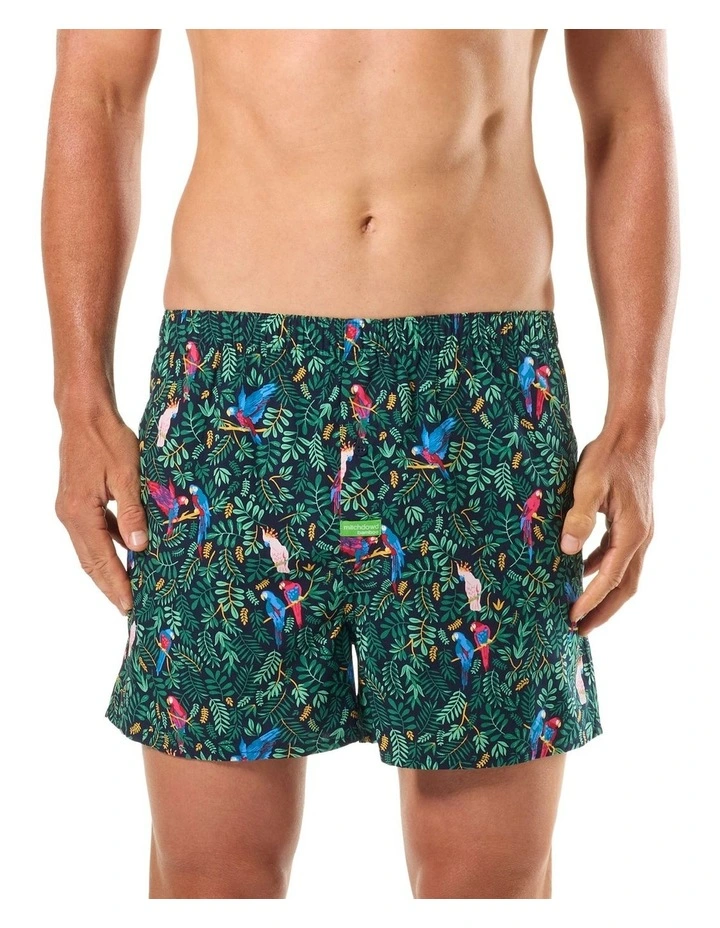 Bird Kingdom Bamboo Woven Boxer in Multi image 1