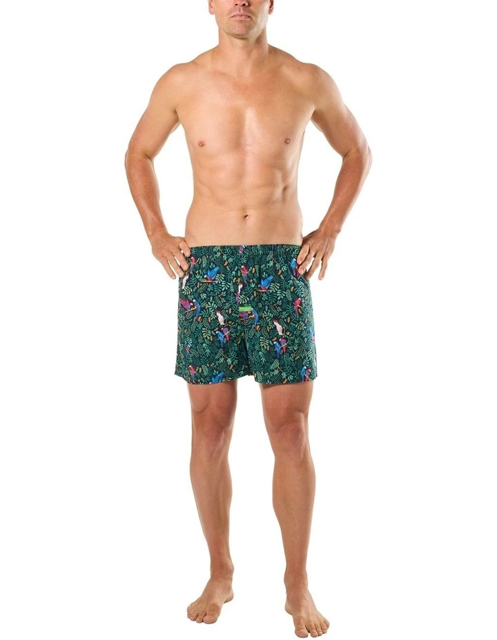 Bird Kingdom Bamboo Woven Boxer in Multi image 4
