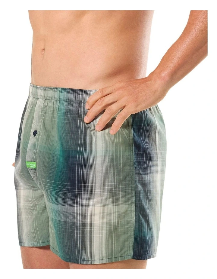 Machine Bamboo Woven Boxer in Multi image 3