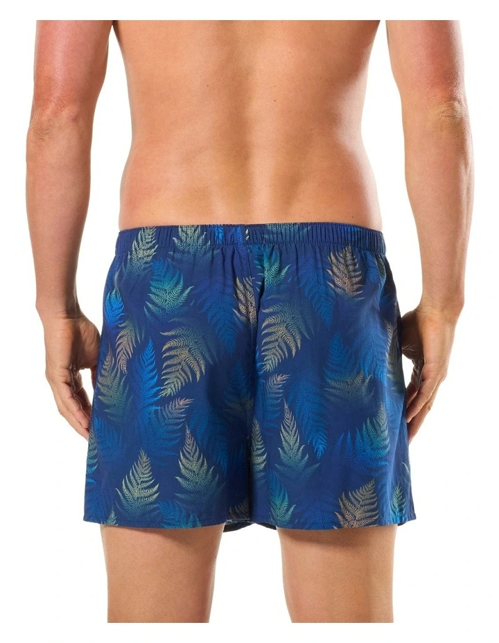 Fern Forest Bamboo Woven Boxer in Blue image 2