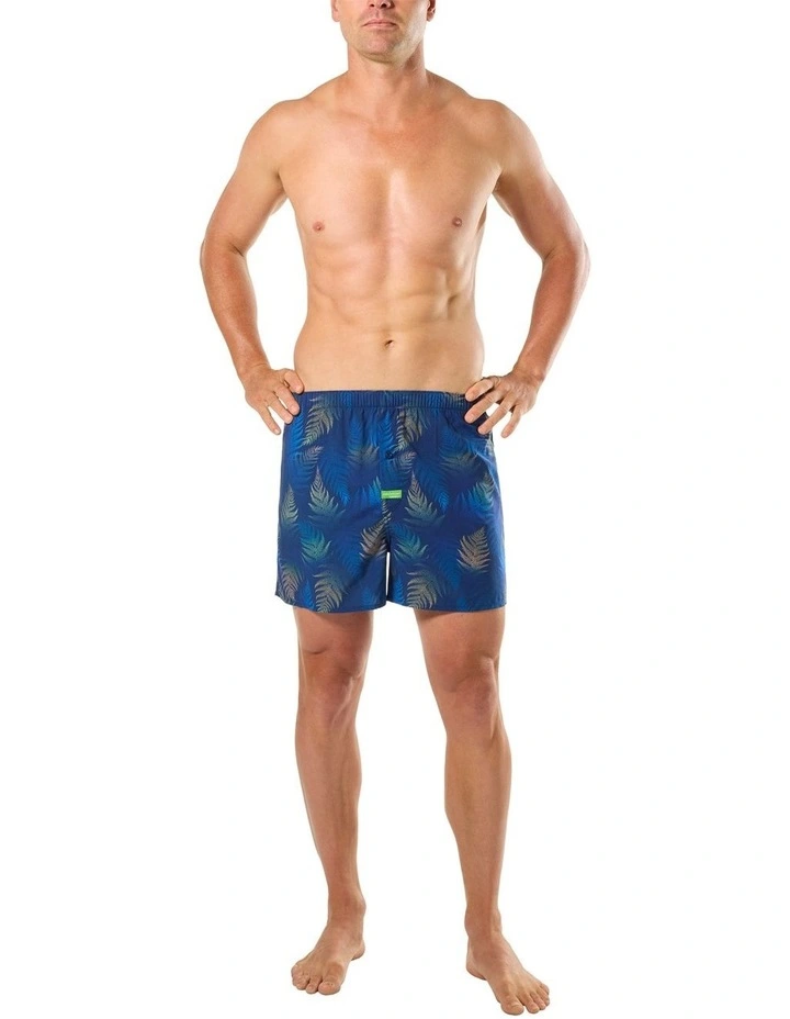 Fern Forest Bamboo Woven Boxer in Blue image 4