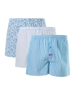 Cotton Boxer 3 Pack in Multi