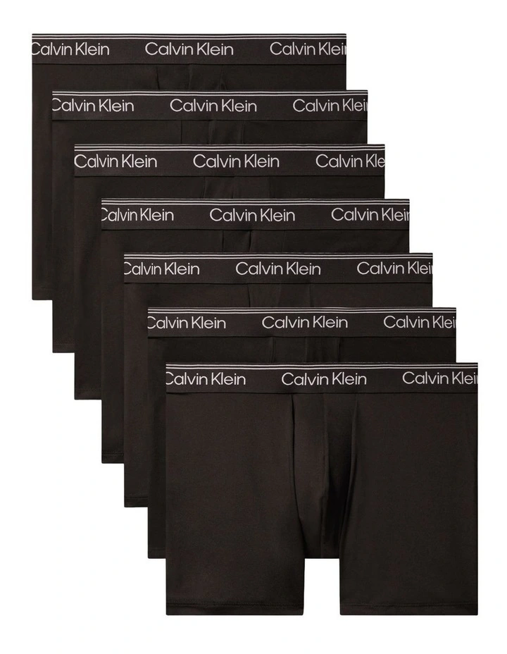 Microfiber Stretch Boxer Brief Pack Of 3 in Black image 1