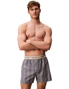 Cotton Poplin Boxers in Multi