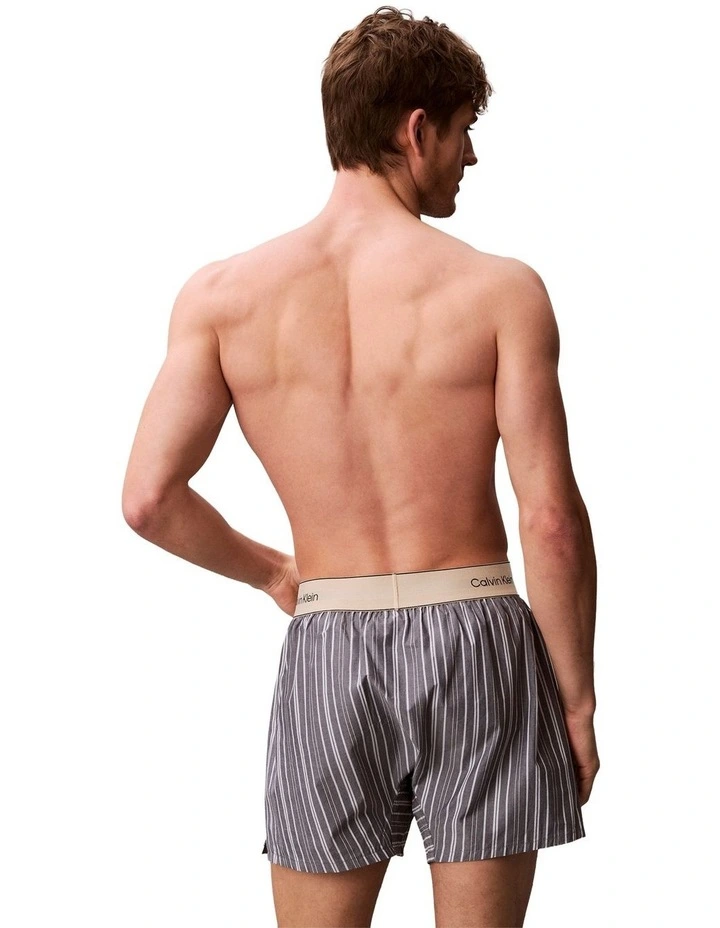 Cotton Poplin Boxers in Multi image 2