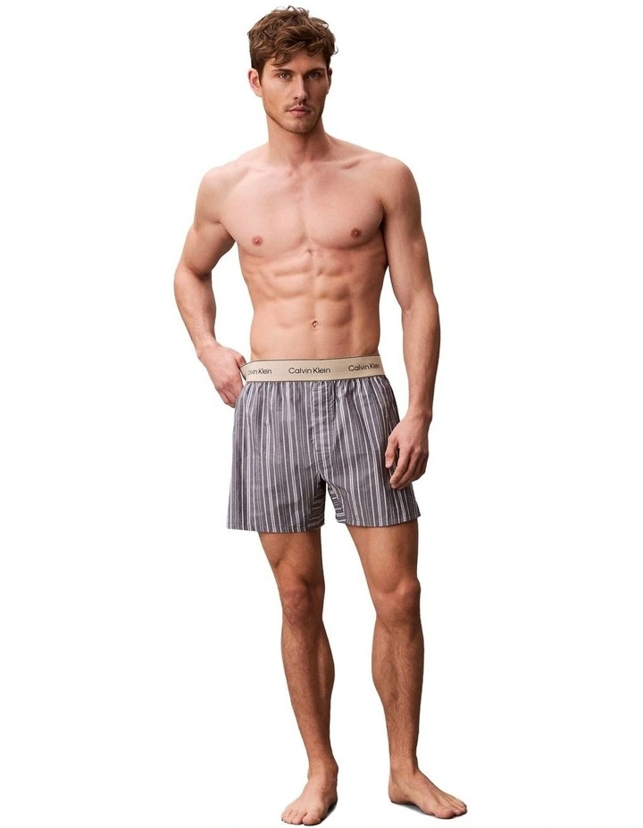Cotton Poplin Boxers in Multi image 4