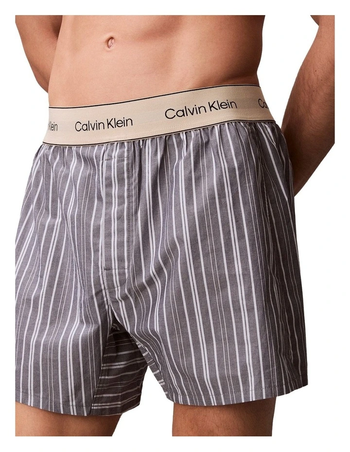 Cotton Poplin Boxers in Multi image 5