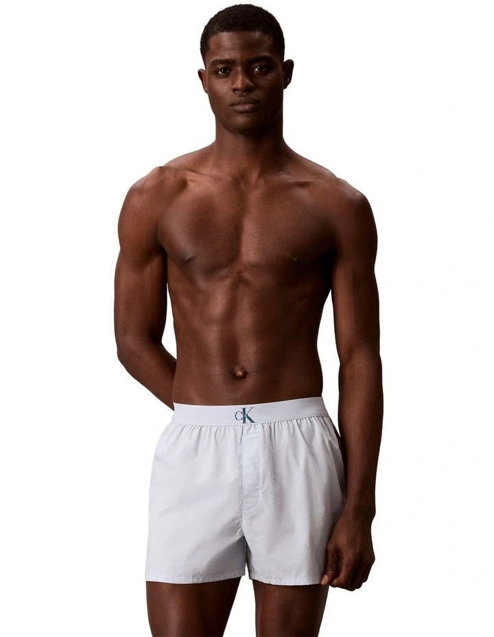 Monogram Logo Slim Boxer in Blue image 1