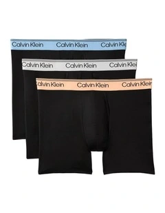 Microfibre Stretch Boxer Brief Pack Of 3 in Multi