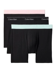 Icon Cotton Stretch Boxer Brief Pack Of 3 in Multi