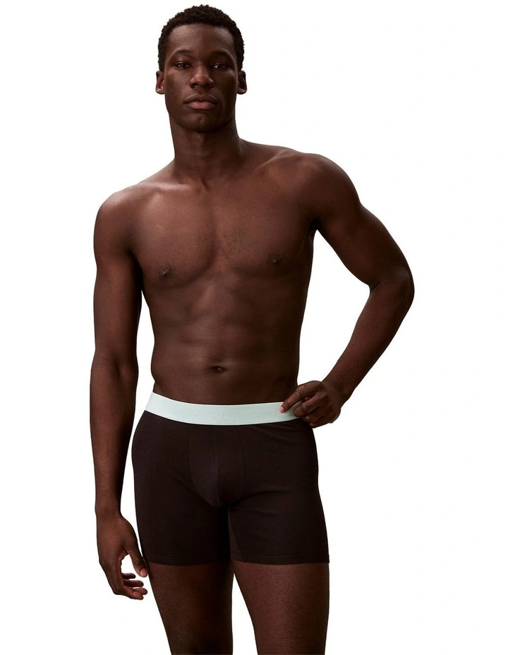 Icon Cotton Stretch Boxer Brief Pack Of 3 in Multi image 2