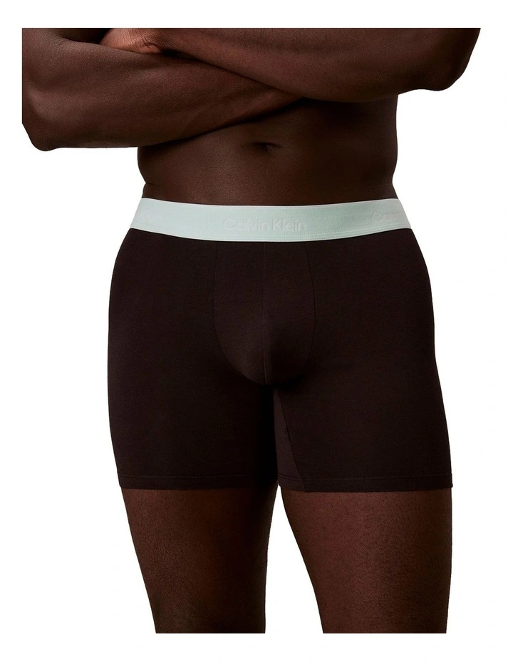 Icon Cotton Stretch Boxer Brief Pack Of 3 in Multi image 5