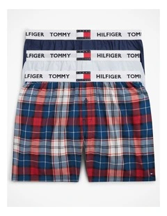 3-Pack Woven Boxers in Multi