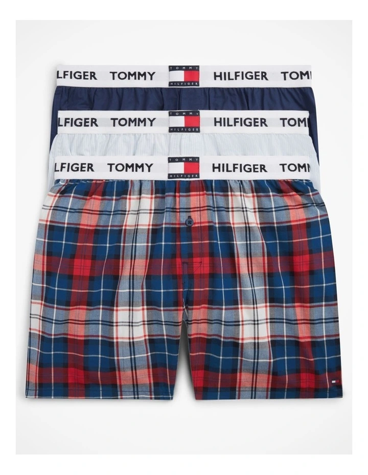 3-Pack Woven Boxers in Multi image 1