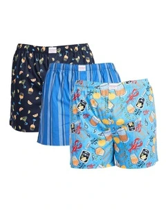 3 Pack La Dolce Vita Cotton Woven Boxers