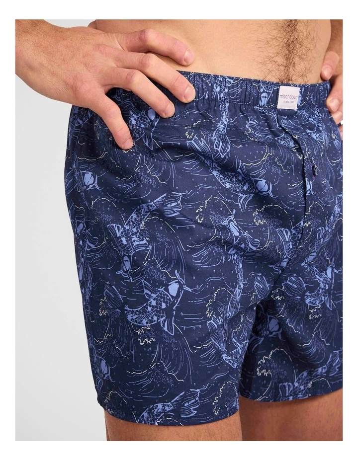 3 Pack Koi Pond Cotton Woven Boxers image 5