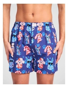 Dog Paws Bamboo Woven Boxer