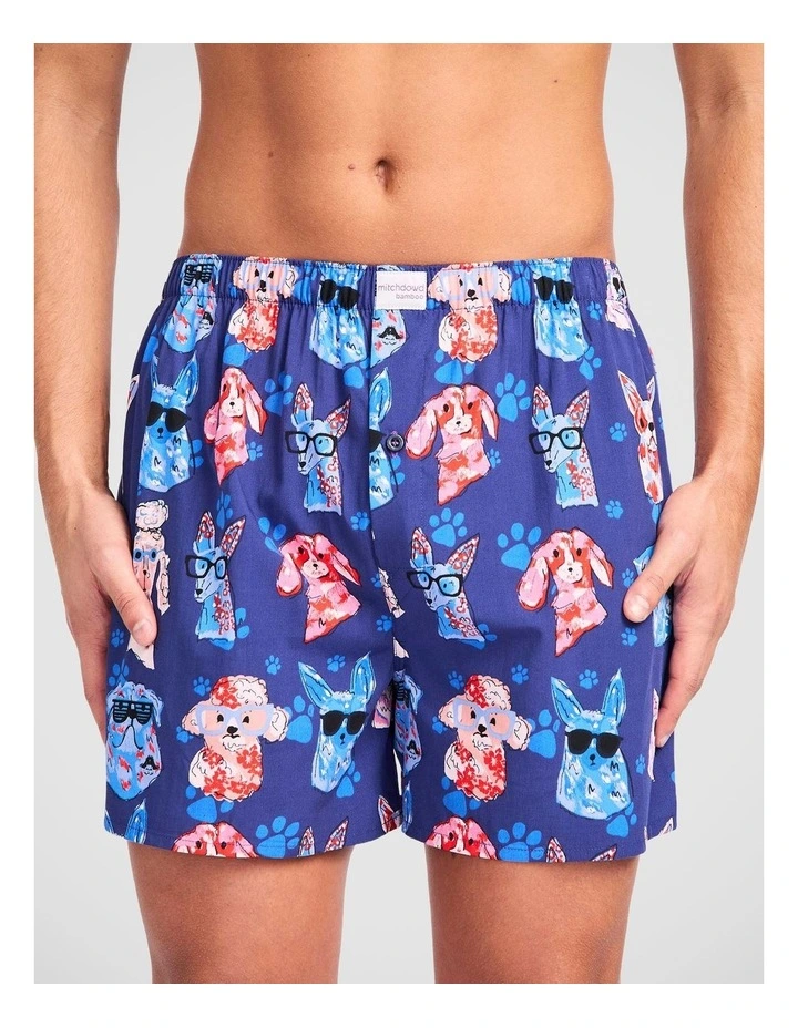 Dog Paws Bamboo Woven Boxer image 1