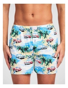 Coastal Cruisers Cotton Woven Boxer