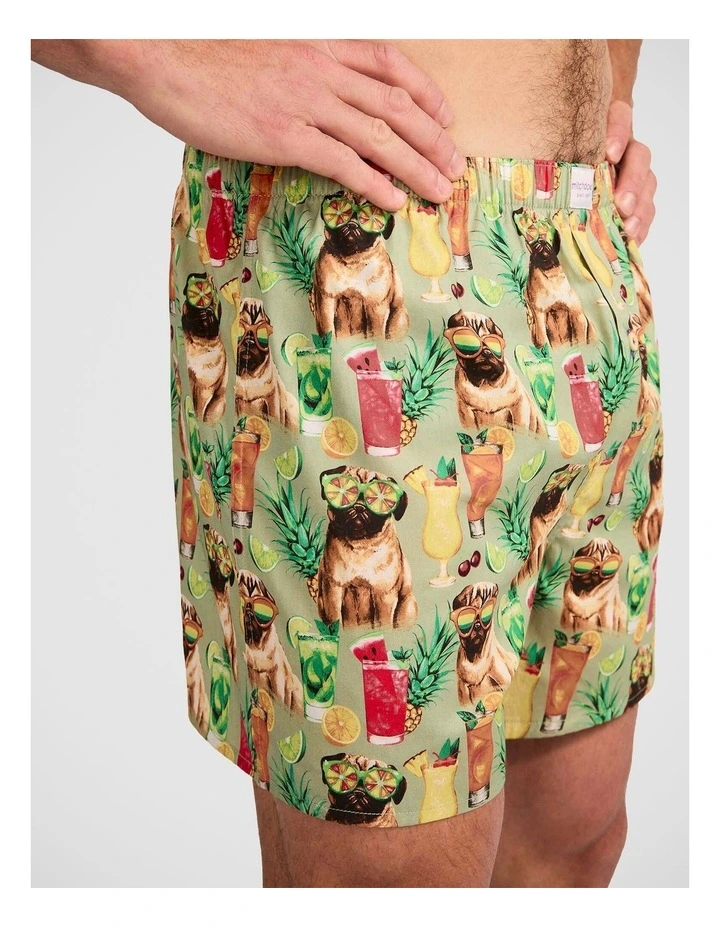 Party Pugs Cotton Woven Boxer image 3