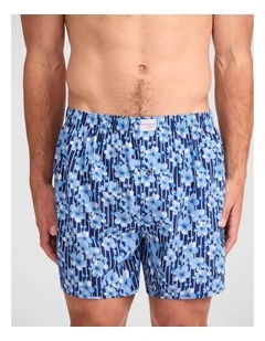 Blossom Blues Bamboo Woven Boxer