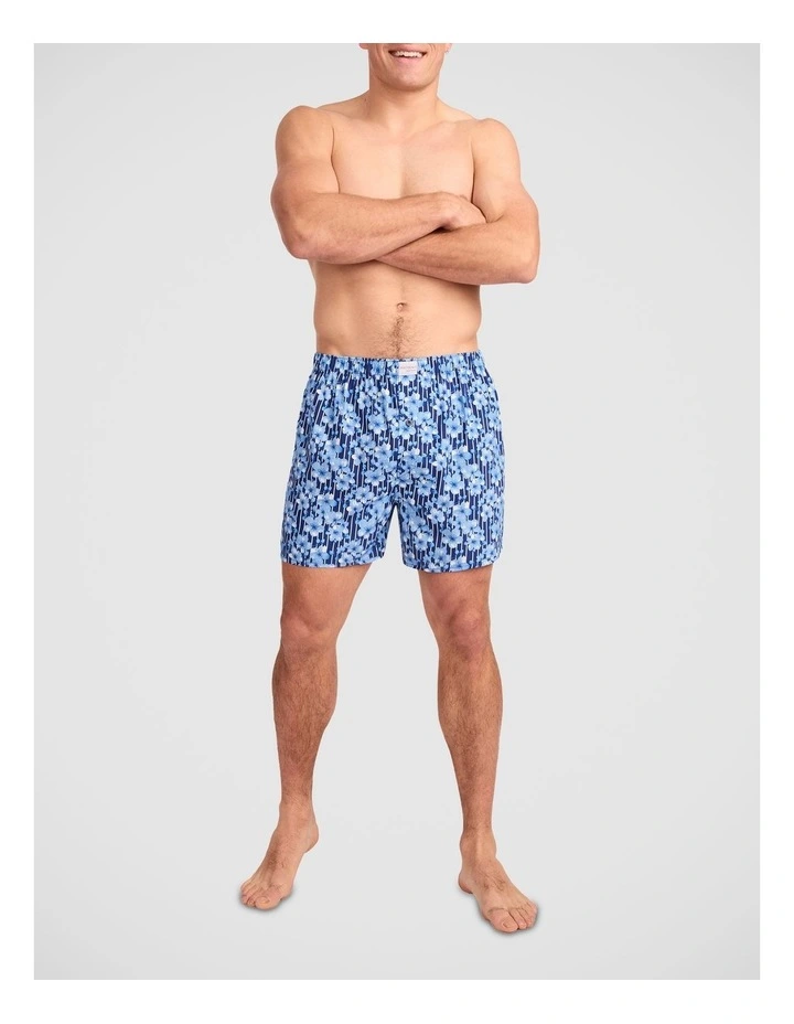Blossom Blues Bamboo Woven Boxer image 5
