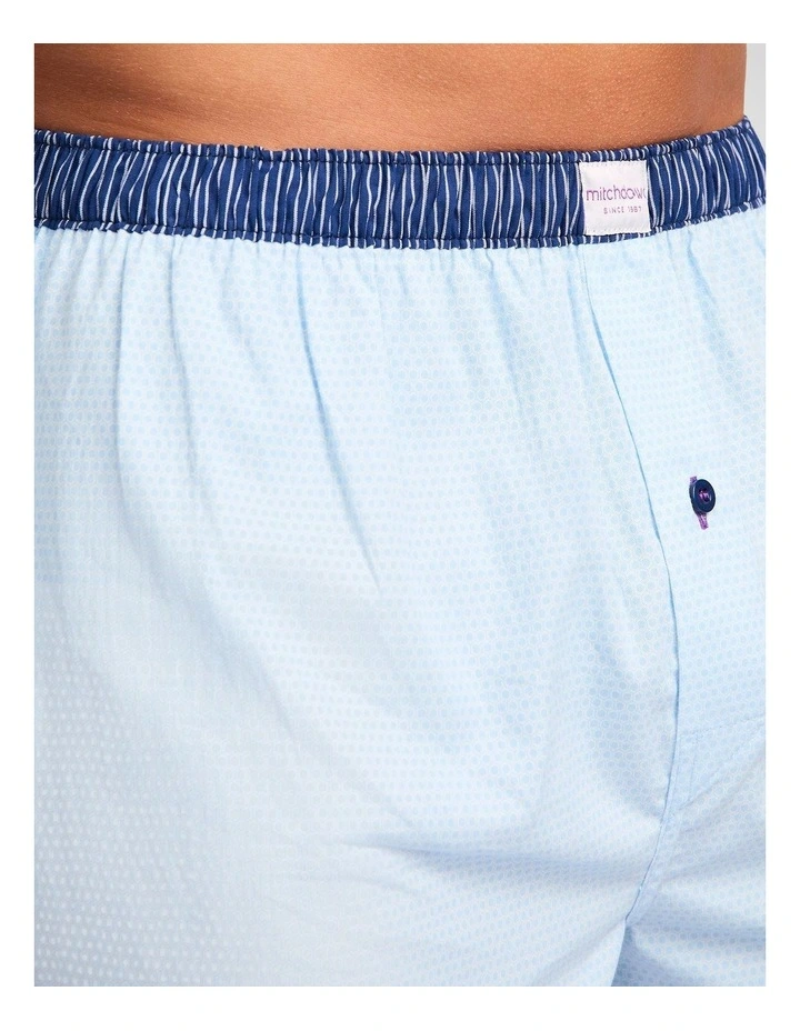 5 Pack Geo Contrast Cotton Woven Boxer image 5