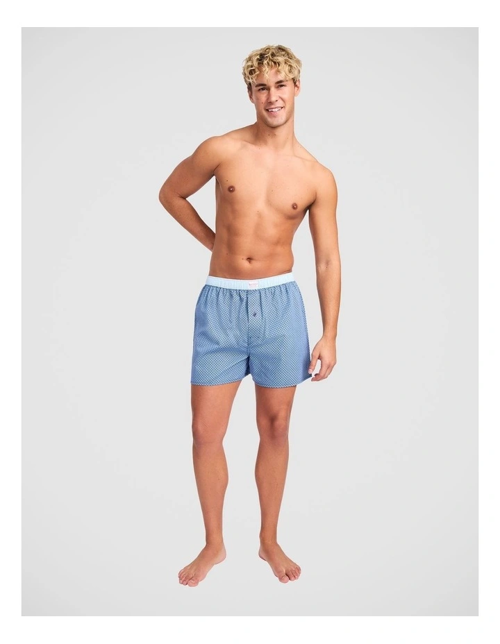 5 Pack Geo Contrast Cotton Woven Boxer image 6