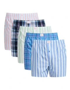 5 Pack Summer Dreams Cotton Woven Boxer