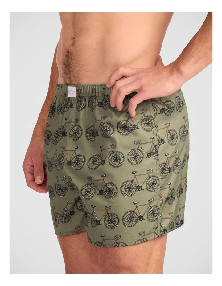 Bike Print Woven Boxer Short with Bike Multi Tool (Boxed Gift Set) image 4
