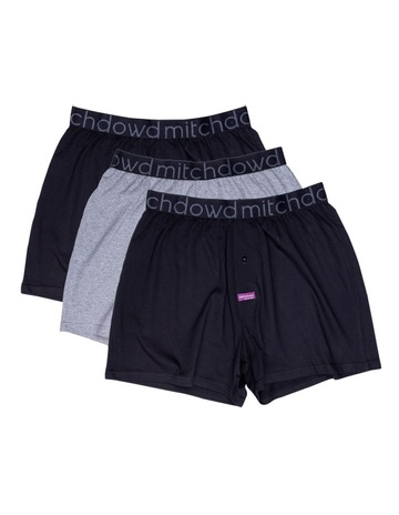 Mitch Dowd Loose Fit Knit Boxer Black 3 