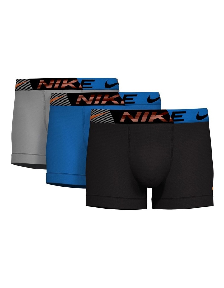 Dri Fit Essential Micro Trunks 3 Pack in Multi Assorted