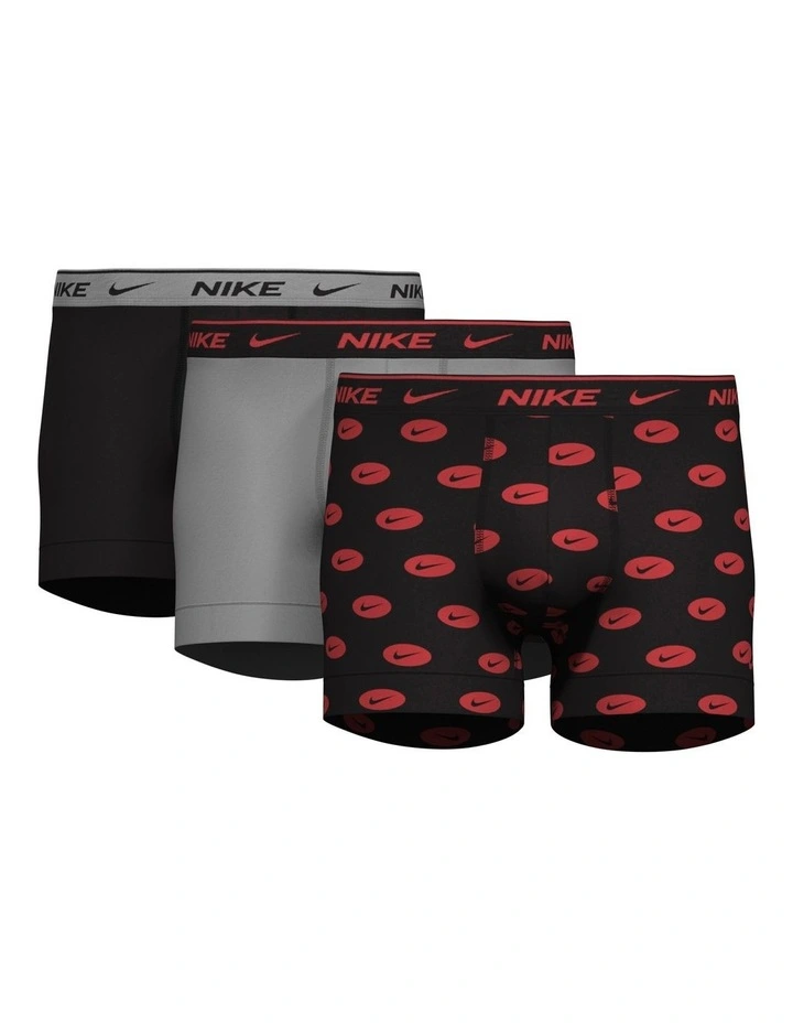 Everyday Stretch Trunks 3 Pack in Track Red Oval Swoos image 1