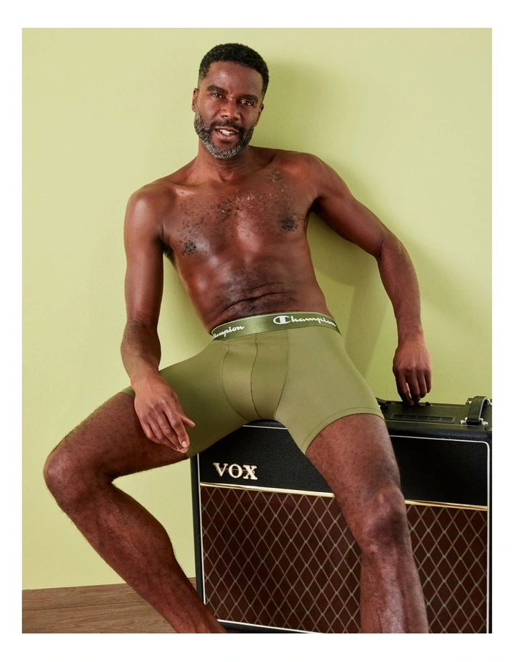 Microfibre Long Leg Trunk 3 Pack in Multi image 2