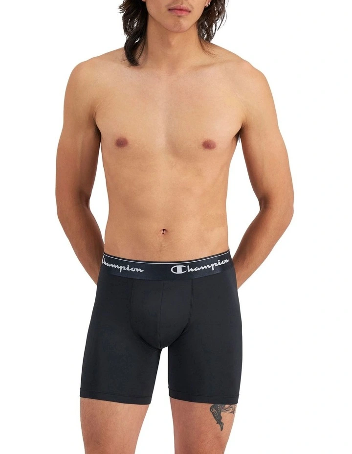 Microfibre Long Leg Trunk 3 Pack in Multi image 6