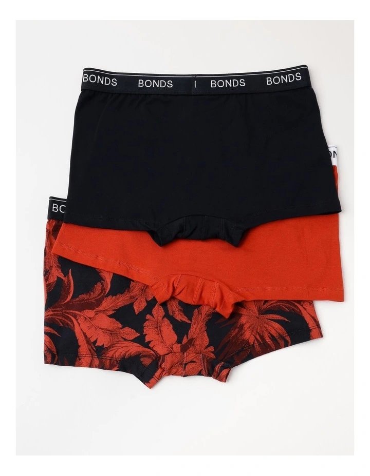 3 Pack Guyfront Fashion Trunks in Multi image 2