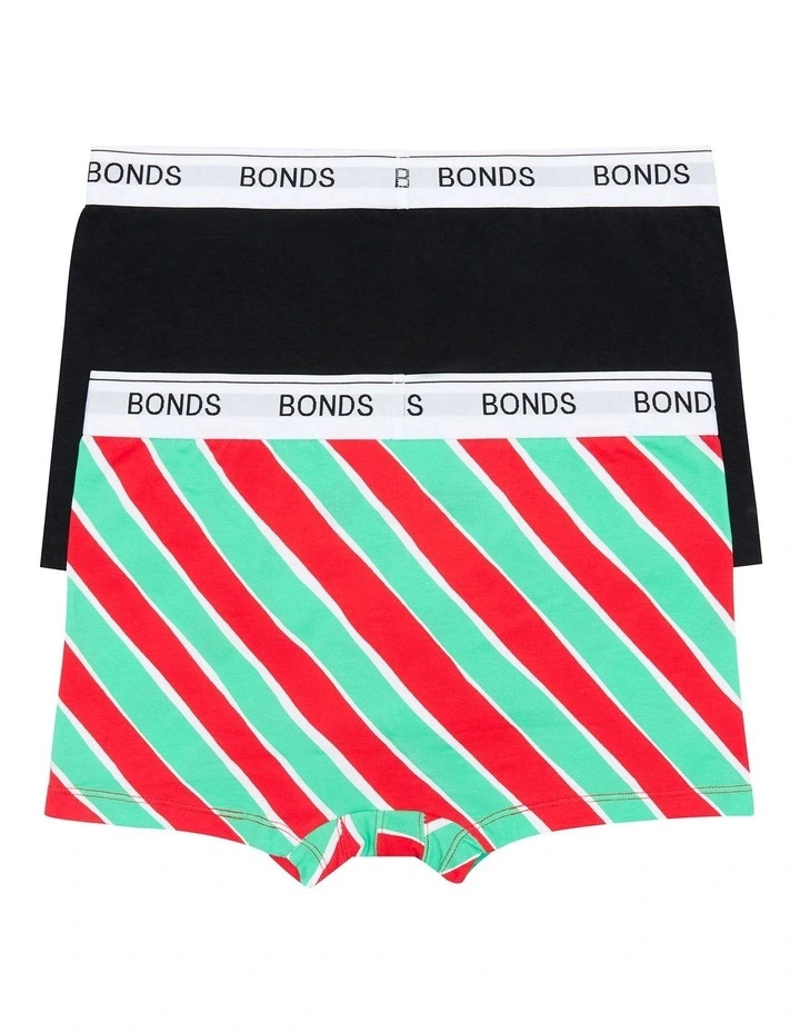 Guyfront Christmas Trunks 2 Pack in Multi image 6