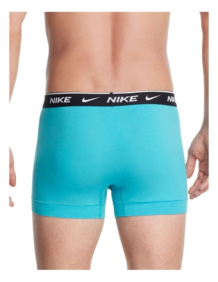 Everyday Cotton Stretch Trunks 2 Pack in Multi image 4