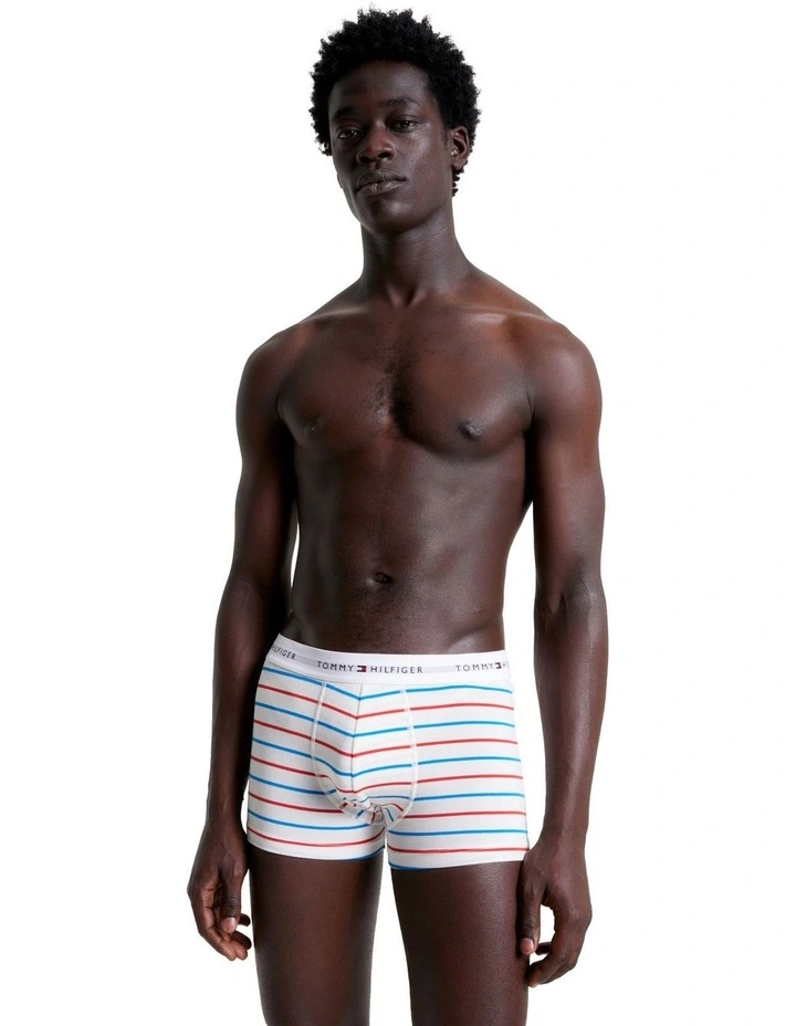 Signature 3 Pack Organic Cotton Essentials Trunks in Multi image 3