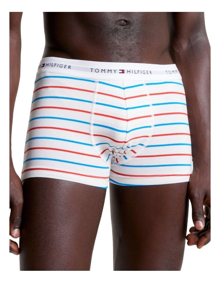Signature 3 Pack Organic Cotton Essentials Trunks in Multi image 4