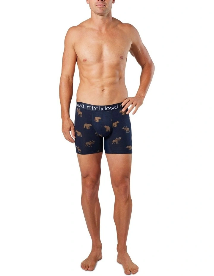 Bear And Moose Bamboo Comfort Trunk 3 Pack in Navy image 5