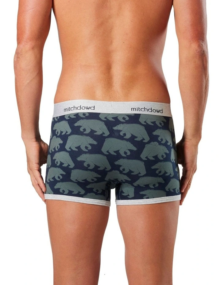 Bears Mid Fit Trunks 3 Pack in Multi image 4