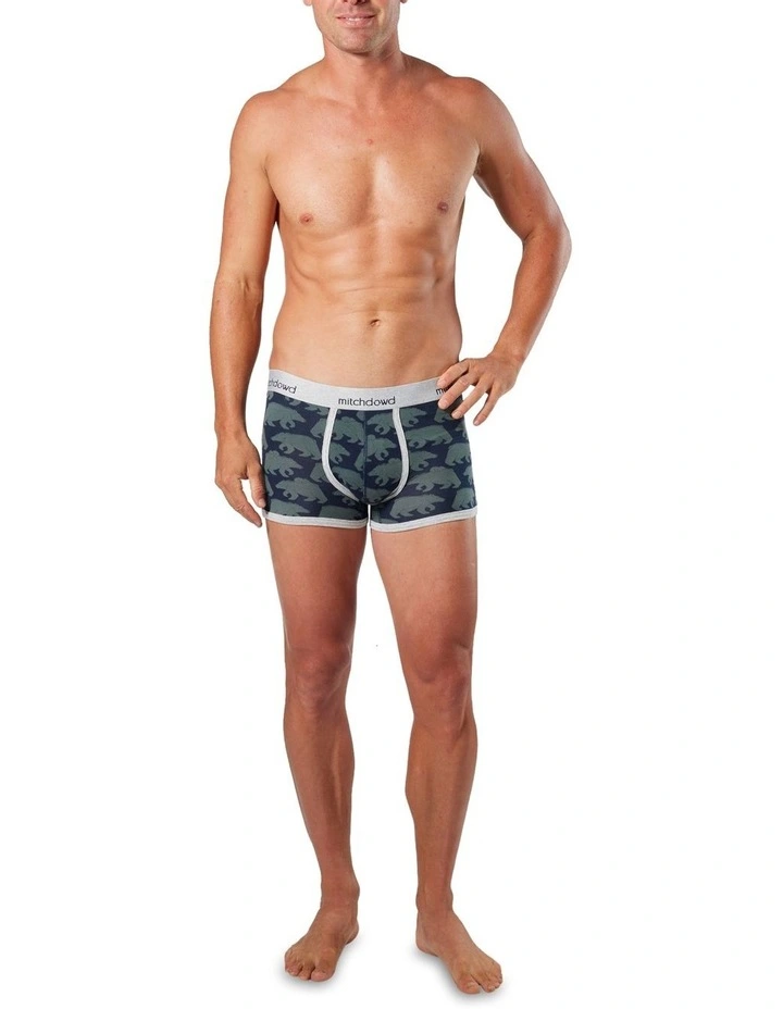 Bears Mid Fit Trunks 3 Pack in Multi image 5