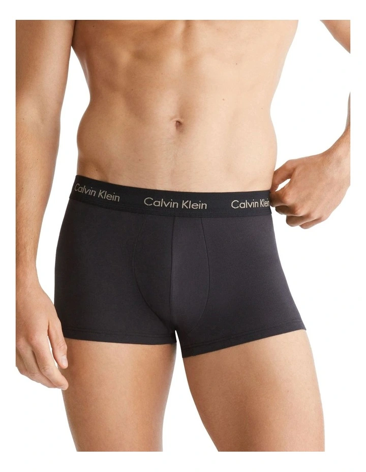 3 Pack Cotton Stretch Low Rise Trunks image 2
