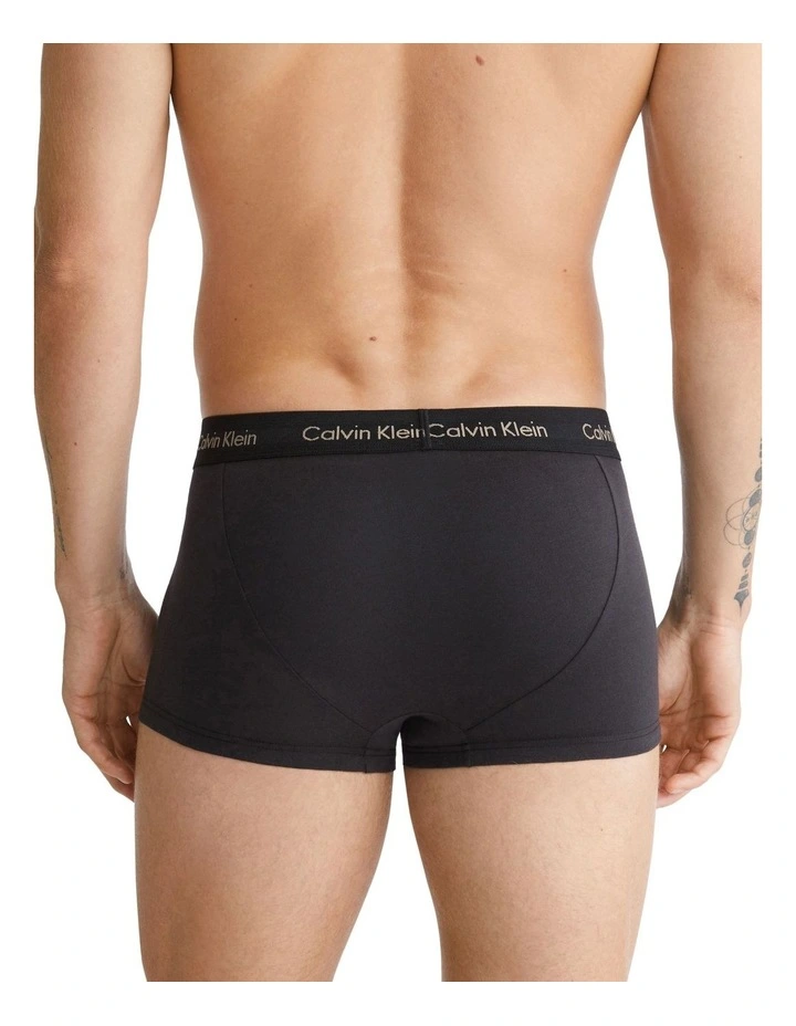 3 Pack Cotton Stretch Low Rise Trunks image 3