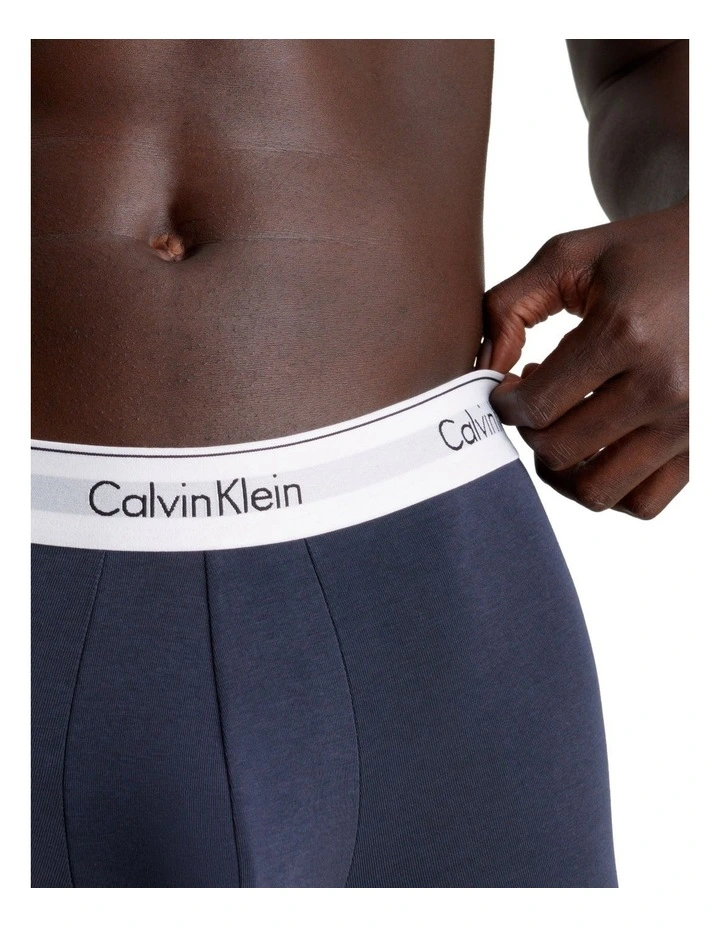 Calvin Klein Modern Cotton Stretch Trunks 5 Pack in Black MYER