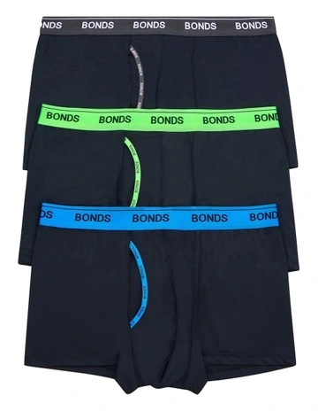 Guyfront Trunk 3 Pack in Black Pop