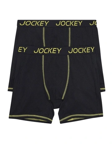 Performance Active Midway Cotton 2 Pack in Black