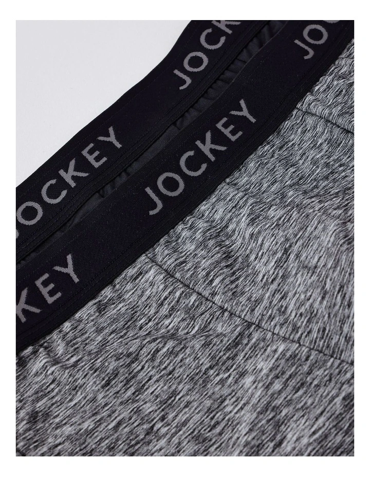 Comfort Classics Microfibre Marle Trunks Pack Of 2 in Black image 2