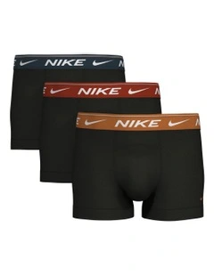 3 Pack Micro Ultra Comfort Trunks in Black